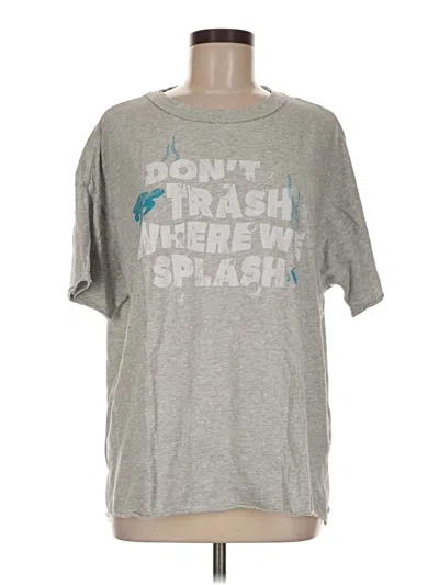Pre-owned Aerie Short Sleeve T-shirt In Gray