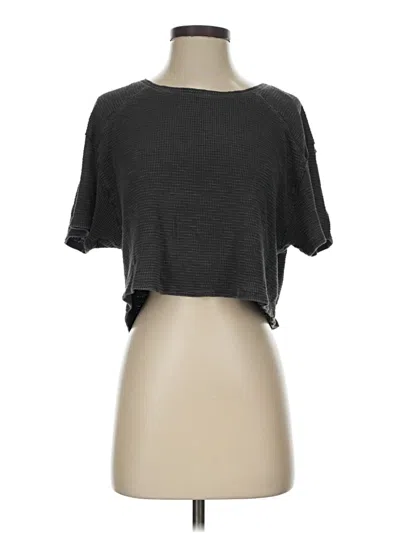 Pre-owned Aerie Short Sleeve T-shirt In Gray