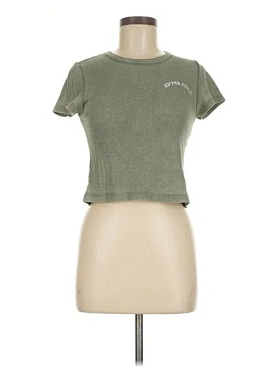 Pre-owned Aerie Short Sleeve T-shirt In Green