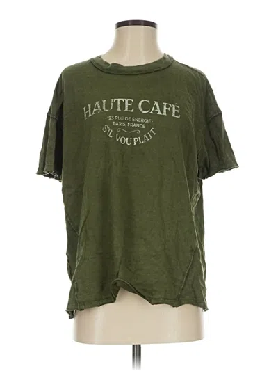 Pre-owned Aerie Short Sleeve T-shirt In Green