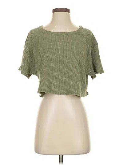 Pre-owned Aerie Short Sleeve T-shirt In Green