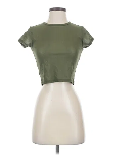 Pre-owned Aerie Short Sleeve T-shirt In Green