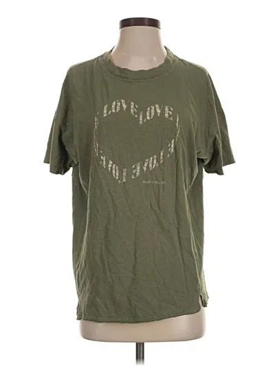 Pre-owned Aerie Short Sleeve T-shirt In Green