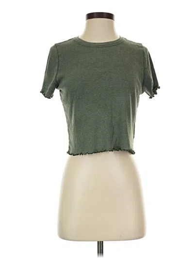 Pre-owned Aerie Short Sleeve T-shirt In Green