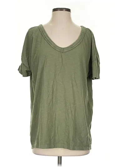 Pre-owned Aerie Short Sleeve T-shirt In Green