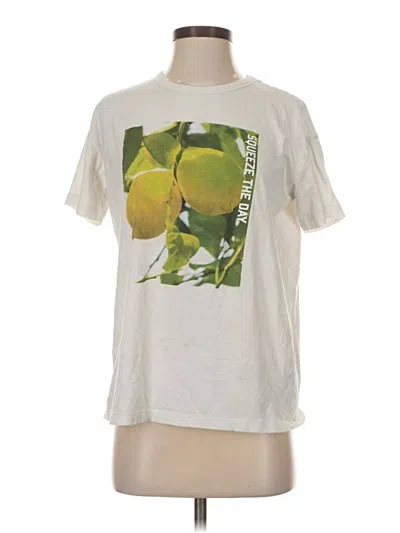 Pre-owned Aerie Short Sleeve T-shirt In Ivory
