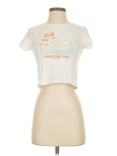 Pre-owned Aerie Short Sleeve T-shirt In Ivory