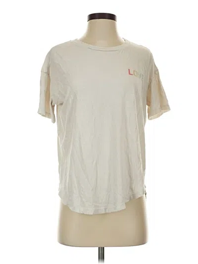 Pre-owned Aerie Short Sleeve T-shirt In Ivory