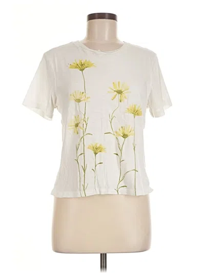 Pre-owned Aerie Short Sleeve T-shirt In Ivory