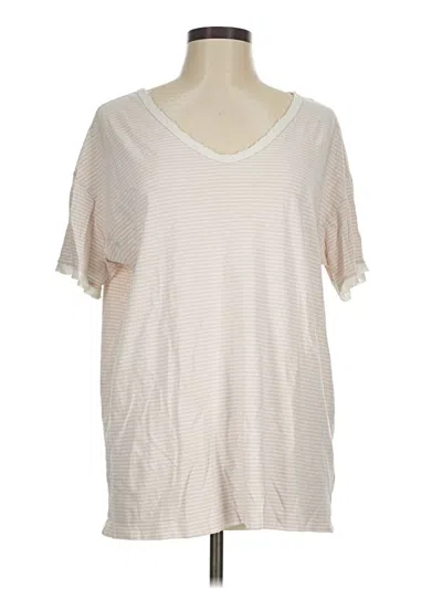 Pre-owned Aerie Short Sleeve T-shirt In Ivory