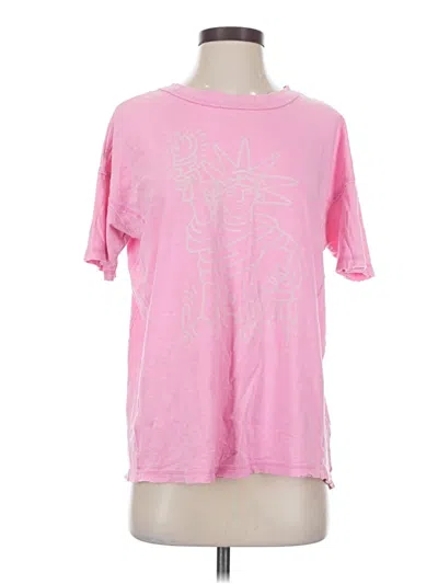 Pre-owned Aerie Short Sleeve T-shirt In Pink