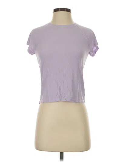 Pre-owned Aerie Short Sleeve T-shirt In Purple