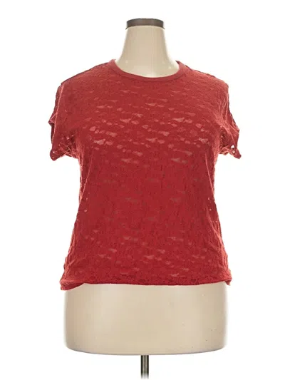 Pre-owned Aerie Short Sleeve T-shirt In Red