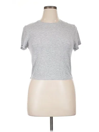Pre-owned Aerie Short Sleeve T-shirt In Silver