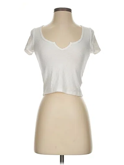 Pre-owned Aerie Short Sleeve T-shirt In Silver