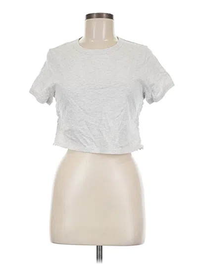 Pre-owned Aerie Short Sleeve T-shirt In Silver