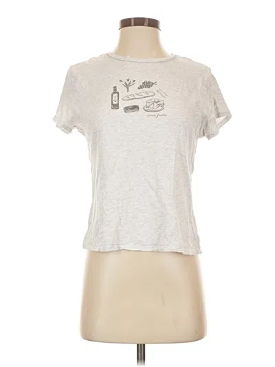 Pre-owned Aerie Short Sleeve T-shirt In Silver