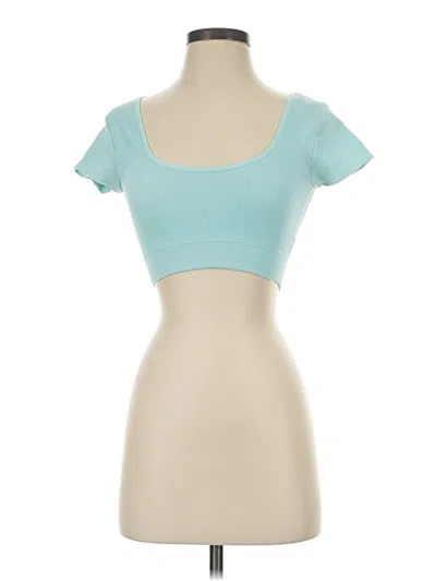 Pre-owned Aerie Short Sleeve T-shirt In Teal
