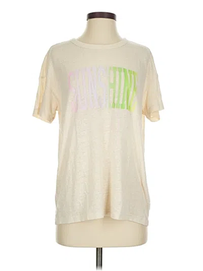 Pre-owned Aerie Short Sleeve T-shirt In White