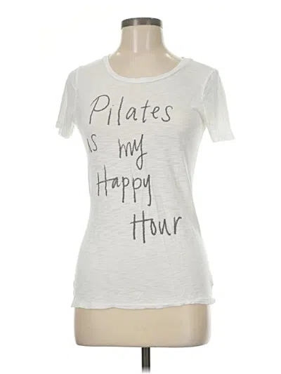 Pre-owned Aerie Short Sleeve T-shirt In White