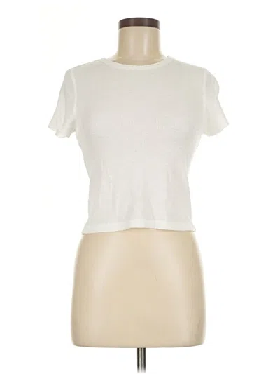 Pre-owned Aerie Short Sleeve T-shirt In White