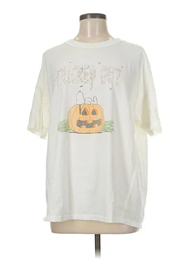 Pre-owned Aerie Short Sleeve T-shirt In White