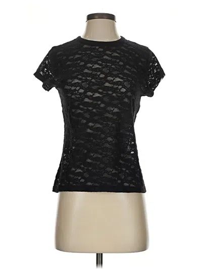 Aerie Short Sleeve Turtleneck In Black