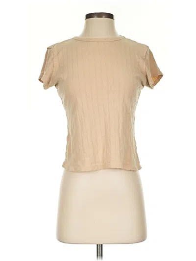 Pre-owned Aerie Short Sleeve Turtleneck In Brown