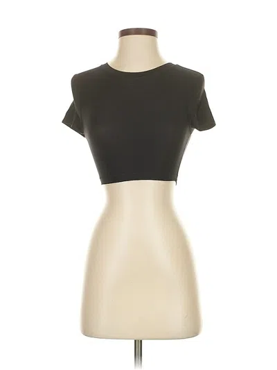 Pre-owned Aerie Short Sleeve Turtleneck In Tan