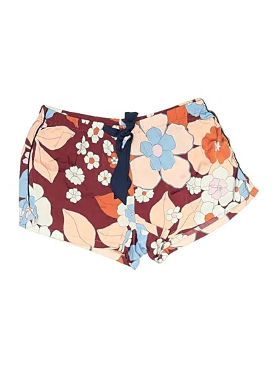 Pre-owned Aerie Shorts In Burgundy