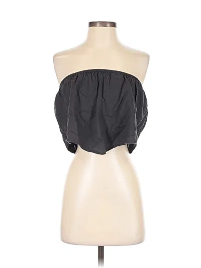 Pre-owned Aerie Sleeveless Blouse In Black