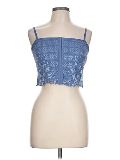 Pre-owned Aerie Sleeveless Blouse In Blue