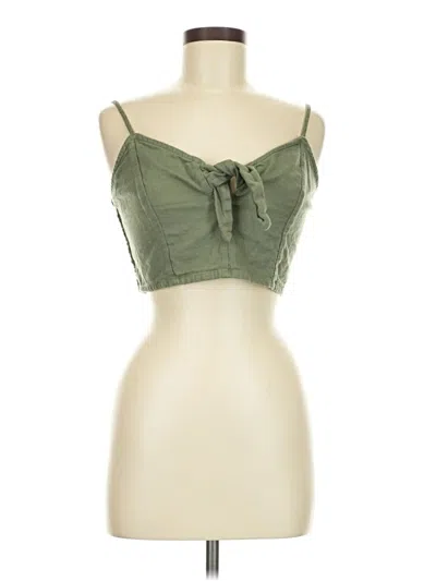 Pre-owned Aerie Sleeveless Blouse In Green