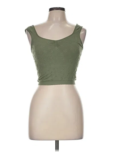 Pre-owned Aerie Sleeveless Blouse In Green