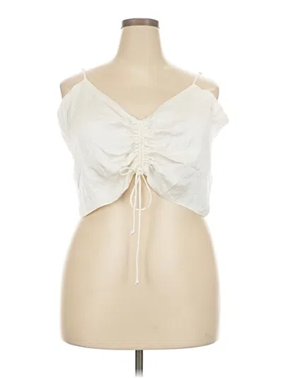 Pre-owned Aerie Sleeveless Blouse In Ivory