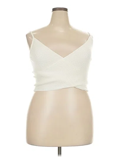 Pre-owned Aerie Sleeveless Blouse In Ivory
