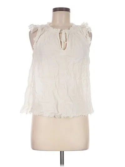 Pre-owned Aerie Sleeveless Blouse In Ivory