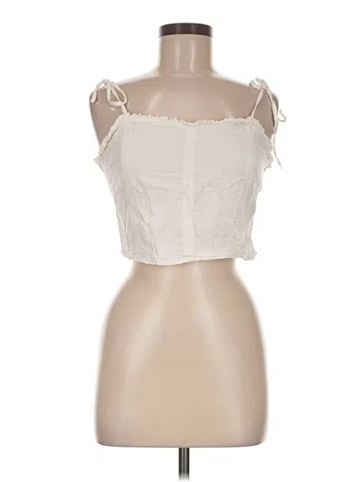 Pre-owned Aerie Sleeveless Blouse In Ivory