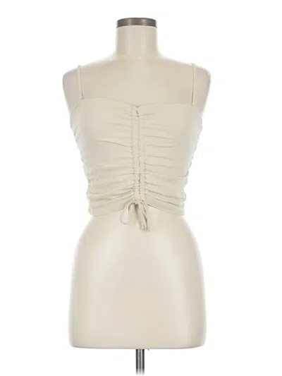 Pre-owned Aerie Sleeveless Blouse In Ivory