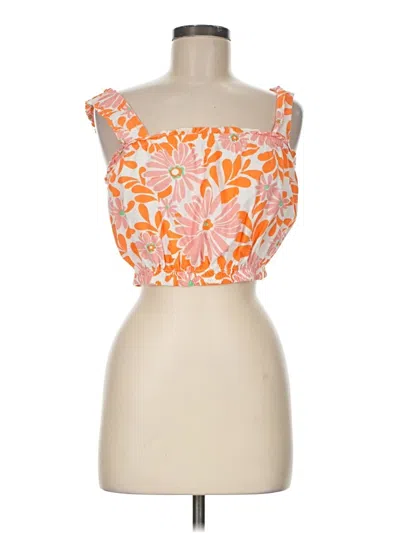 Pre-owned Aerie Sleeveless Blouse In Orange