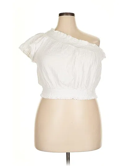 Pre-owned Aerie Sleeveless Blouse In White