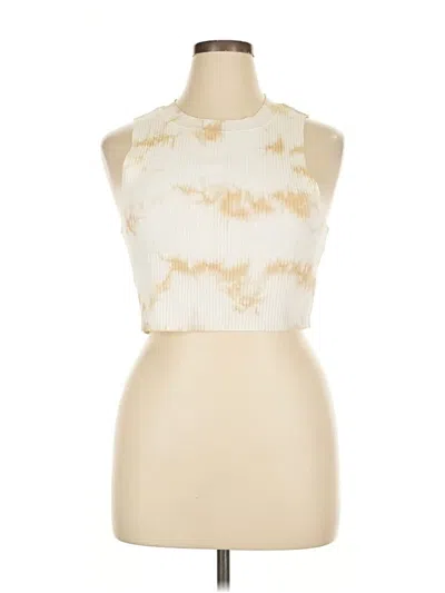 Pre-owned Aerie Sleeveless Blouse In White