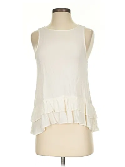 Pre-owned Aerie Sleeveless Blouse In White