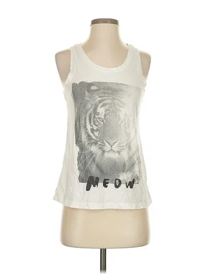 Pre-owned Aerie Sleeveless T-shirt In White