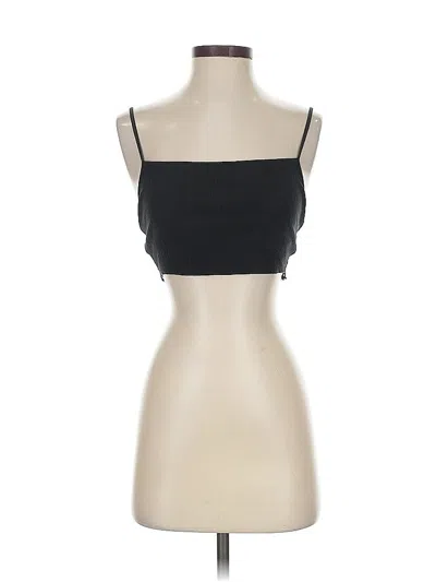 Pre-owned Aerie Sleeveless Top Black Sweetheart Neckline Tops