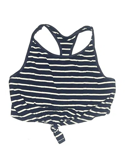 Pre-owned Aerie Sleeveless Top Blue Halter Neckline Tops