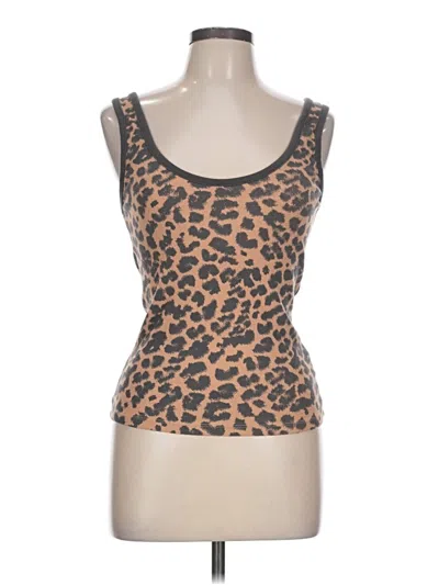 Pre-owned Aerie Sleeveless Top Brown Scoop Neck Tops