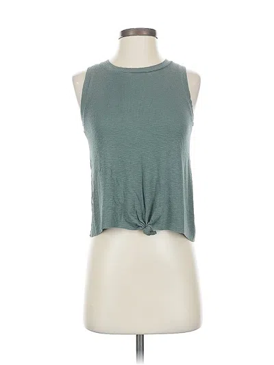 Pre-owned Aerie Sleeveless Top Green Halter Neckline Tops