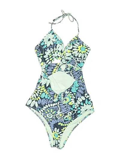 Pre-owned Aerie Sleeveless Top Green Halter Neckline Tops