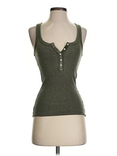 Pre-owned Aerie Sleeveless Top Green Scoop Neck Tops
